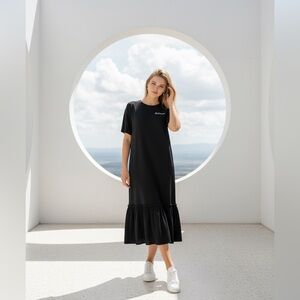 SHEIN Black “Don’t Be Basic” Dress